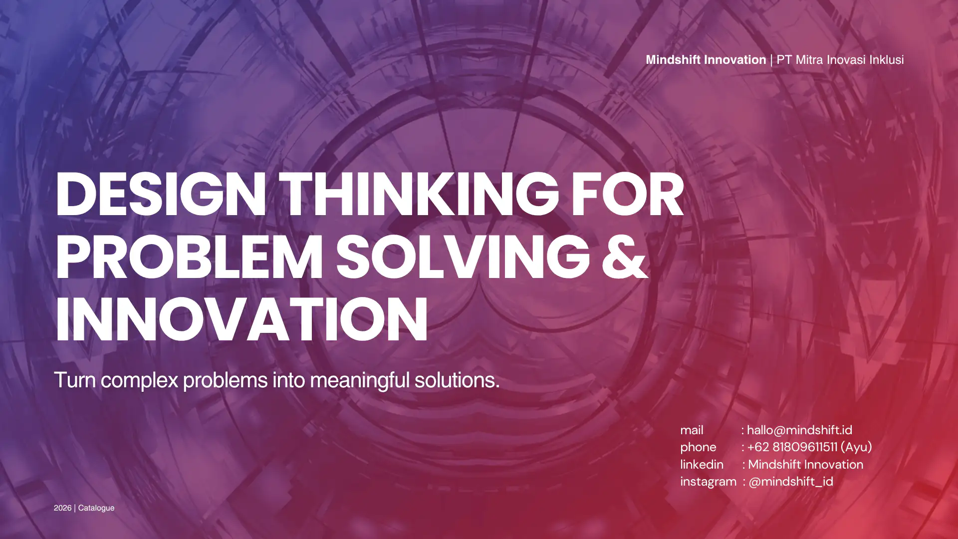 Design Thinking for Problem Solving & Innovation | Turn complex problems into meaningful solutions.