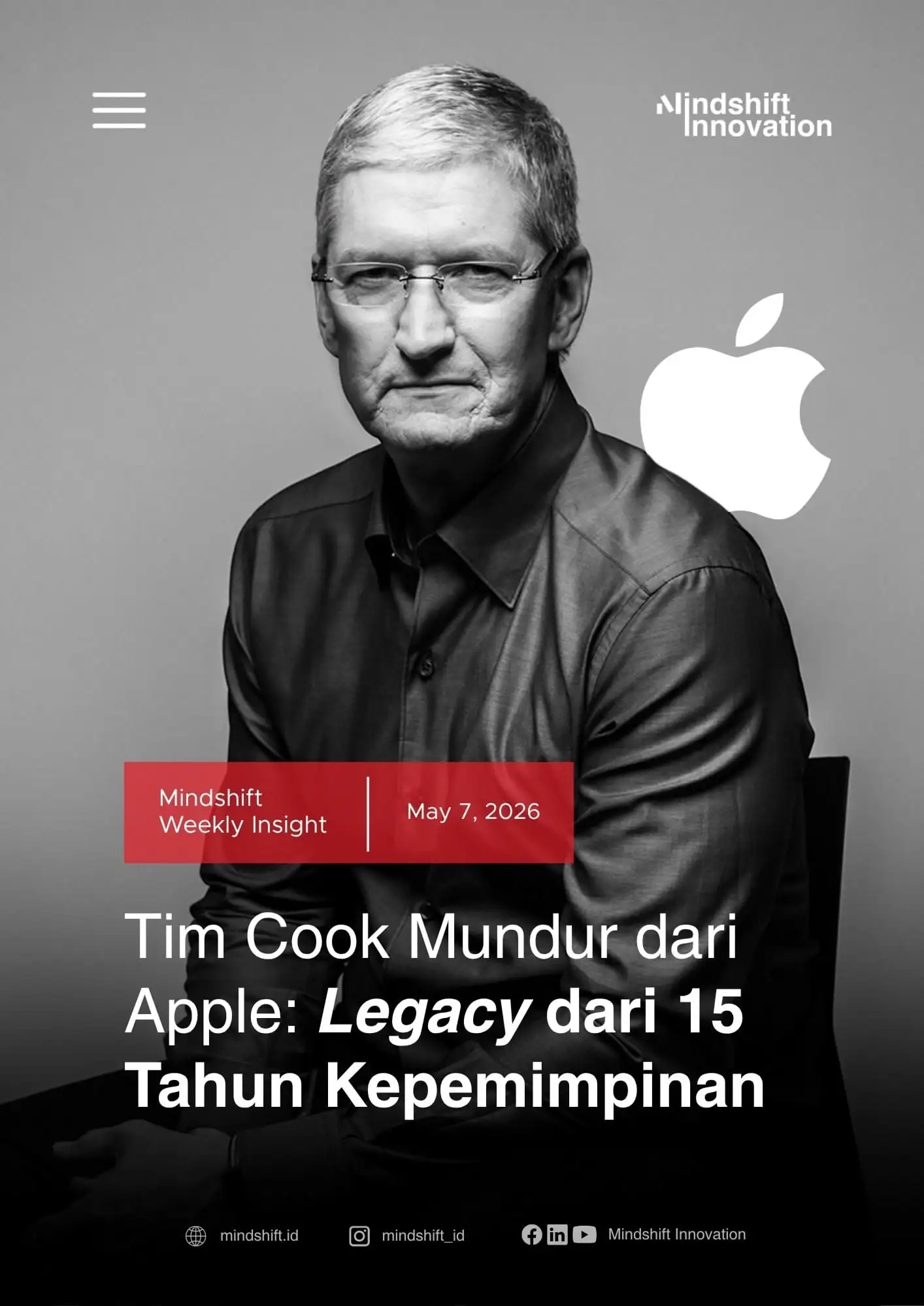 Tim Cook Mundur dari Apple